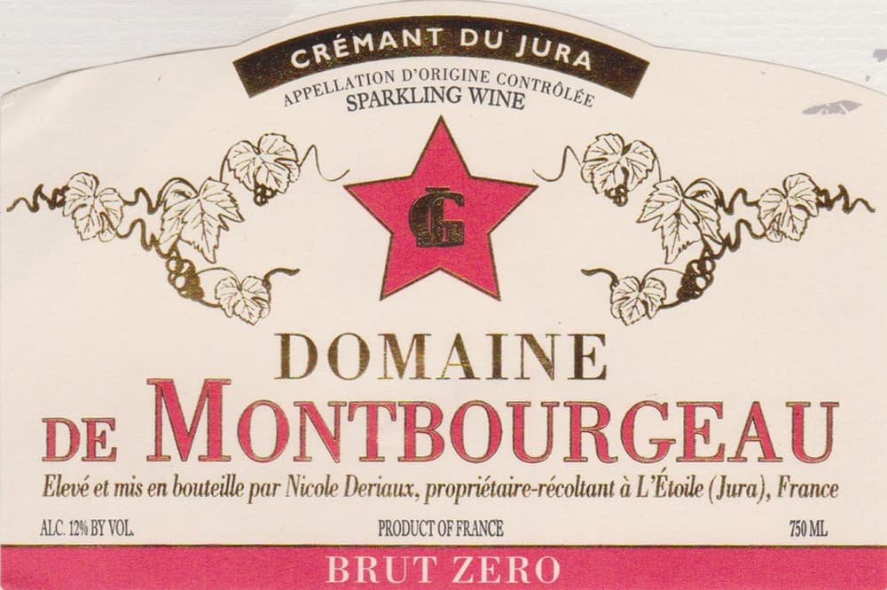 Domaine de Montbourgeau Cremant du Jura Brut Zero