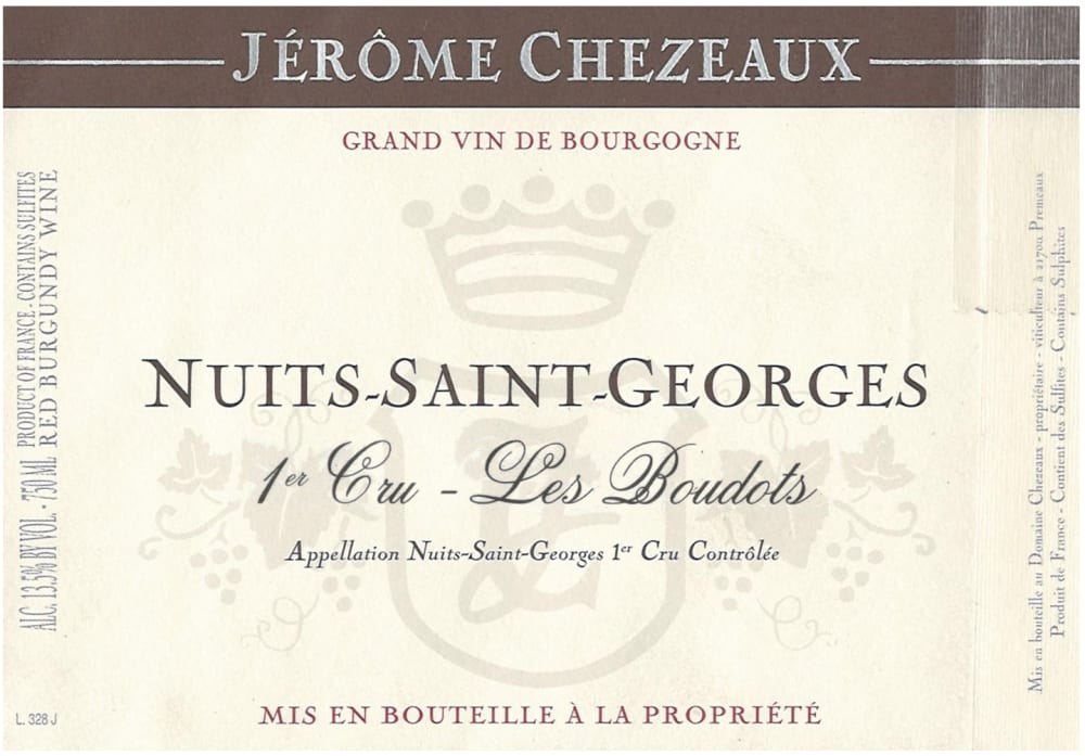 Jerome Chezeaux Nuits-Saint-Georges Aux Boudots Premier Cru 2022 (75cl)