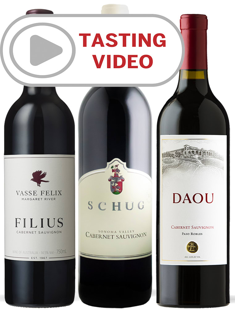 Wine Style Trio: Cabernet Sauvignon with Tasting Video