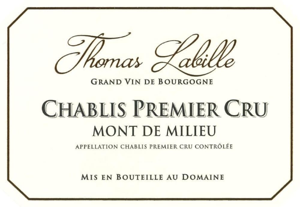 Thomas Labille Chablis Mont de Milieu Premier Cru 2018