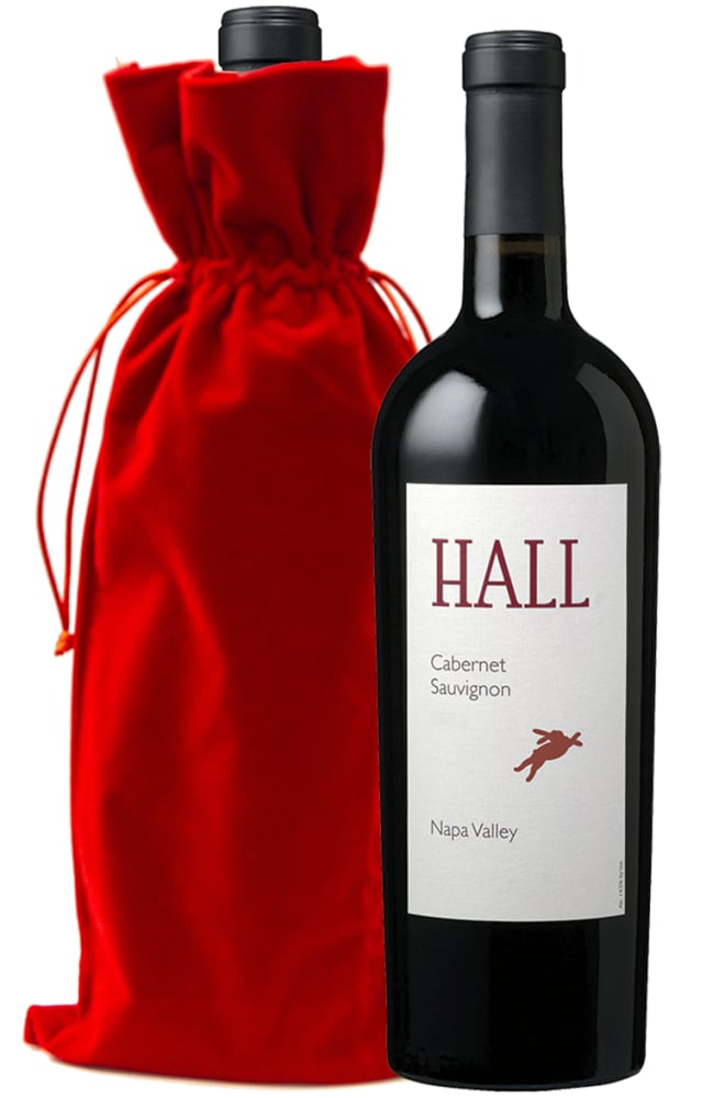 Hall Napa Valley Cabernet with Red Velvet Gift Bag