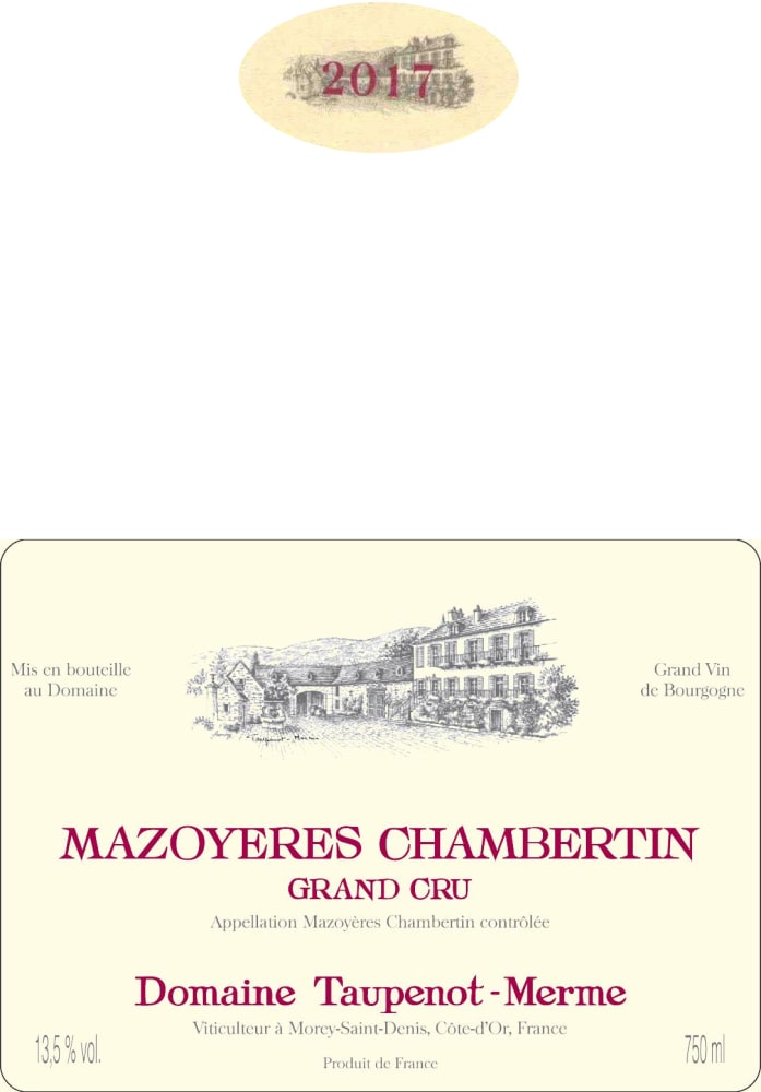 Domaine Taupenot-Merme Mazoyeres-Chambertin Grand Cru 2017