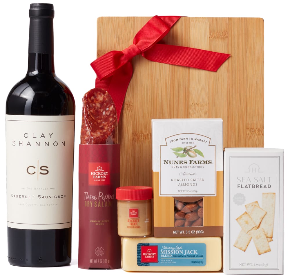 90 Point Cabernet & Cheese Board Gift Set