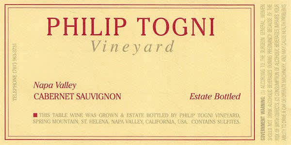 Philip Togni Cabernet Sauvignon 2023