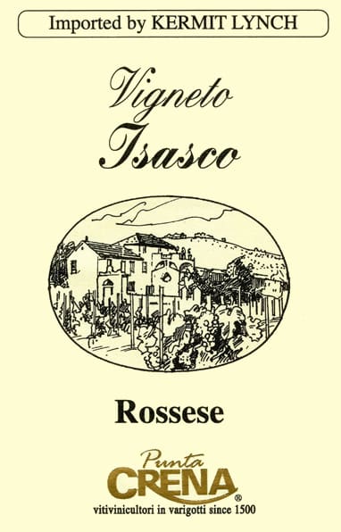 Punta Crena Vigneto Isasco Rossese 2024 (75cl)