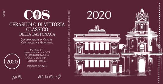 COS Cerasuolo di Vittoria delle Bastonaca 2020 (75cl)