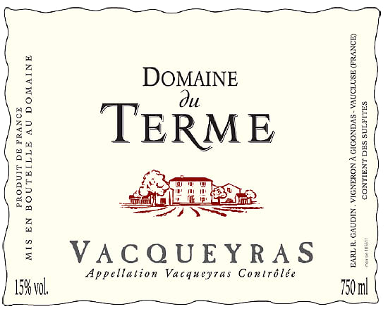 Domaine du Terme Vacqueyras 2019