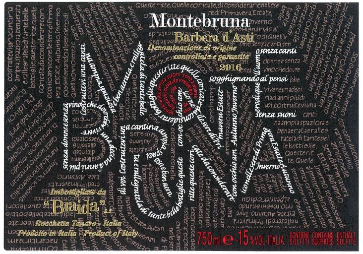 Braida 2016 Montebruna Barbera d'Asti - Red Wine at Wine.com