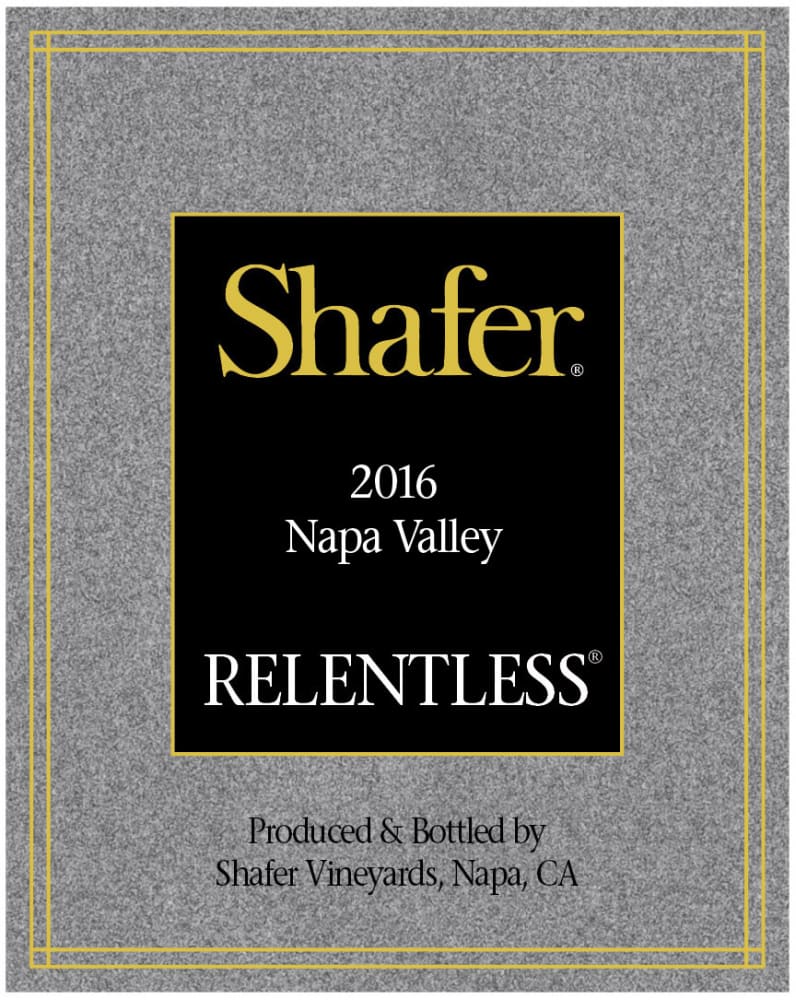 Shafer 2016 Relentless - Syrah/Shiraz Red Wine at Wine.com