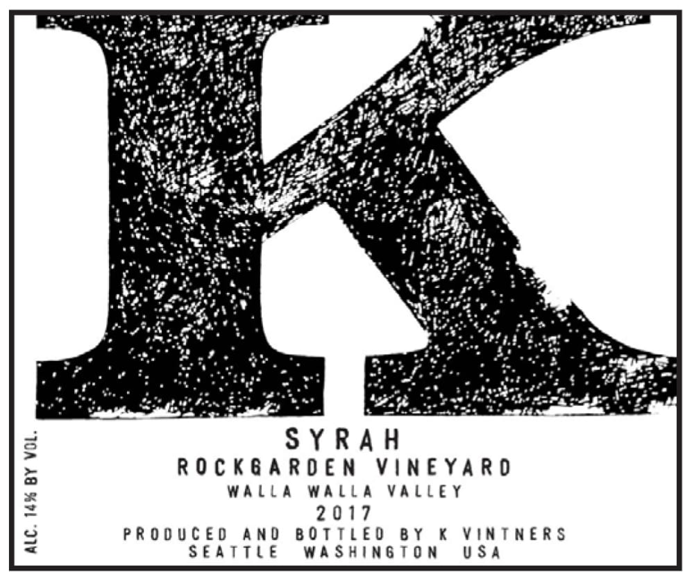 K Vintners 2017 Rockgarden Syrah - Syrah/Shiraz Red Wine at Wine.com