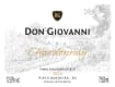 Don Giovanni Chardonnay 2014 Front Label