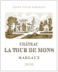 Chateau La Tour De Mons (375ML half-bottle) 2016  Front Label