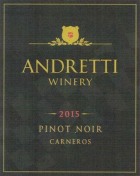 Andretti Pinot Noir 2015 Front Label