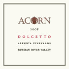 ACORN Winery Alegria Vineyards Dolcetto 2008 Front Label