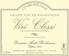 Andre Bonhomme Vire Clesse Cuvee Speciale 2016 Front Label