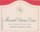 Domaine Bernard-Bonin Mersault Charmes-Dessus Premier Cru 2013 Front Label