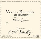 Domaine Cecile Tremblay Vosne-Romanee Les Beaumonts Premier Cru 2009 Front Label