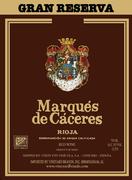 Marques de Caceres Rioja Gran Reserva 1989 Front Label