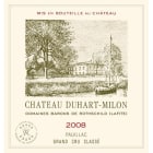 Chateau Duhart-Milon  2008 Front Label