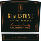 Blackstone Sonoma Reserve Chardonnay 2007 Front Label