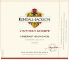Kendall-Jackson Vintner's Reserve Cabernet Sauvignon 2008 Front Label