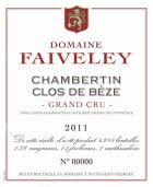 Faiveley Chambertin Clos de Beze Grand Cru 2011 Front Label