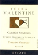 Terra Valentine Yverdon Vineyard Cabernet Sauvignon 2006 Front Label