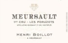 Domaine Henri Boillot Meursault Les Poruzots Premier Cru 2010 Front Label