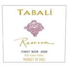 Tabali Reserva Pinot Noir 2008 Front Label