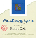 WillaKenzie Estate Pinot Gris 2010 Front Label