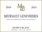Morey-Blanc Meursault Genevrieres Premier Cru 2010 Front Label