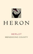 Heron Mendocino County Merlot 2012 Front Label