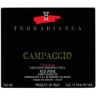 Terrabianca Campaccio (375ML half-bottle) 2008 Front Label