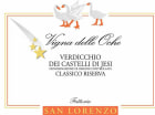 San Lorenzo Verdicchio dei Castelli di Jesi Classico Riserva Vigna delle Oche 2010 Front Label