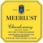 Meerlust Chardonnay 2009 Front Label