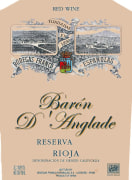Bodegas Franco-Espanolas Baron d'Anglade Reserva 2007 Front Label