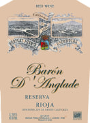 Bodegas Franco-Espanolas Baron d'Anglade Reserva 2004 Front Label