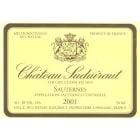 Chateau Suduiraut (375ML half-bottle) 2001 Front Label