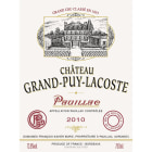 Chateau Grand-Puy-Lacoste  2010 Front Label