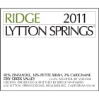 Ridge Lytton Springs Red Blend 2011 Front Label