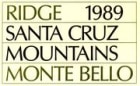 Ridge Monte Bello (375ML half-bottle) 1993 Front Label