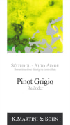 K. Martini & Sohn Sudtirol-Alto Adige Pinot Grigio Rulander 2015 Front Label