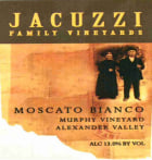 Jacuzzi Murphy Vineyard Moscato Bianco 2014 Front Label