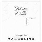 Massolino Dolcetto d'Alba 2012 Front Label