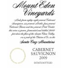 Mount Eden Vineyards Estate Cabernet Sauvignon 2009 Front Label