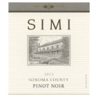 Simi Pinot Noir 2011 Front Label