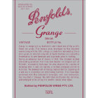 Penfolds Grange 2009 Front Label