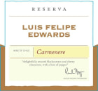 Luis Felipe Edwards Reserva Carmenere 2011 Front Label