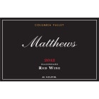 Matthews Winery Blackboard 2012 Front Label