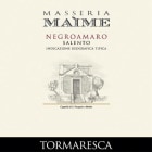 Tormaresca Masseria Maime Negroamaro Salento 2006 Front Label